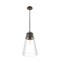 Z-Lite Wentworth 1 Light Pendant, Plated Bronze & Clear 2300P12-BP - alternate 3